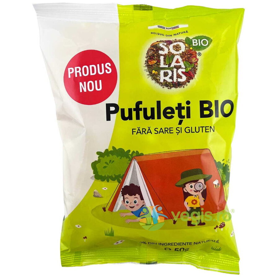Pufuleti fara Sare si Gluten Ecologic/Bio 50g