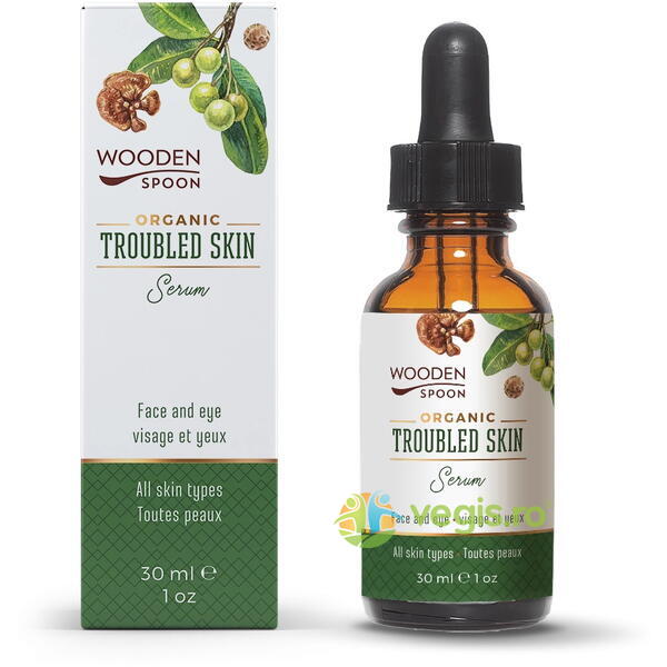 Ser pentru Piele cu Probleme Bio 30ml, WOODEN SPOON, Cosmetice ten, 5, Vegis.ro