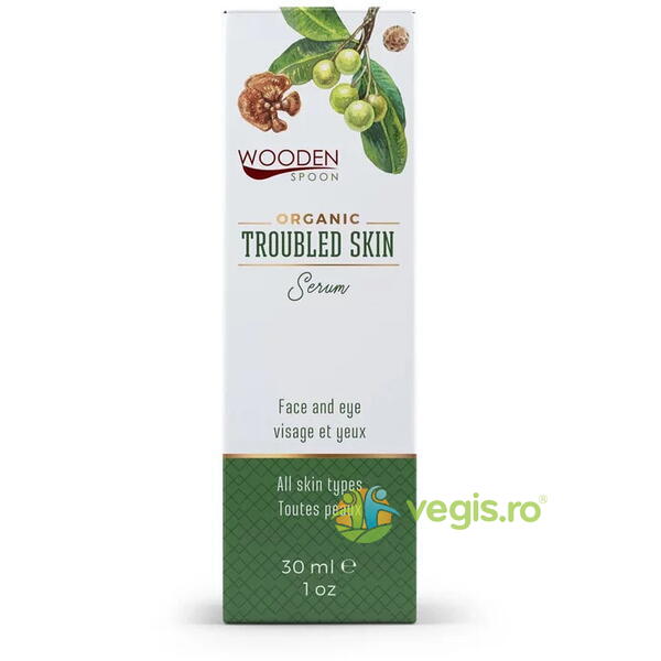 Ser pentru Piele cu Probleme Bio 30ml, WOODEN SPOON, Cosmetice ten, 5, Vegis.ro