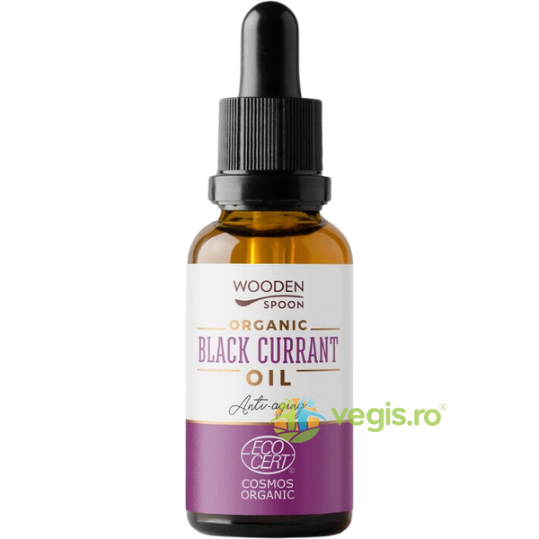 Ulei Antirid de Coacaze Negre Bio 10ml, WOODEN SPOON, Cosmetice ten, 1, Vegis.ro