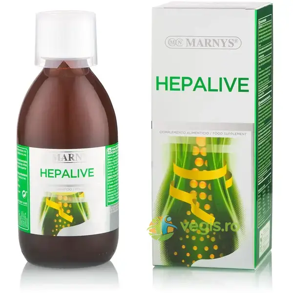 Hepalive - Sanatatea Ficatului si Probleme Digestive 250ml, MARNYS, Suplimente Lichide, 1, Vegis.ro