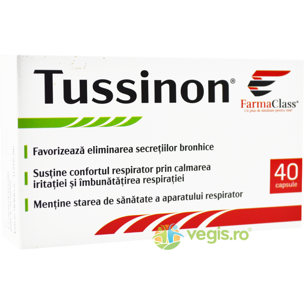 Tussinon 40cps, FARMACLASS, Capsule, Comprimate, 1, Vegis.ro