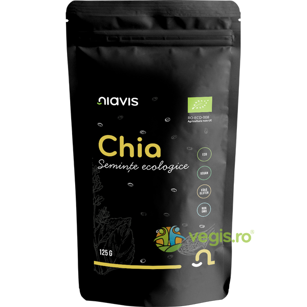 Seminte de Chia Ecologice/Bio 125g, NIAVIS, Produse BIO, 1, Vegis.ro