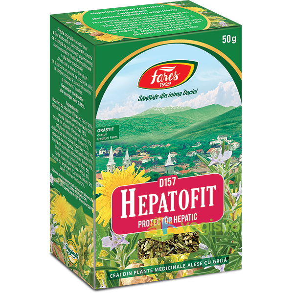 Ceai Hepatofit Protector Hepatic (D157) 50g, FARES, Ceaiuri vrac, 1, Vegis.ro
