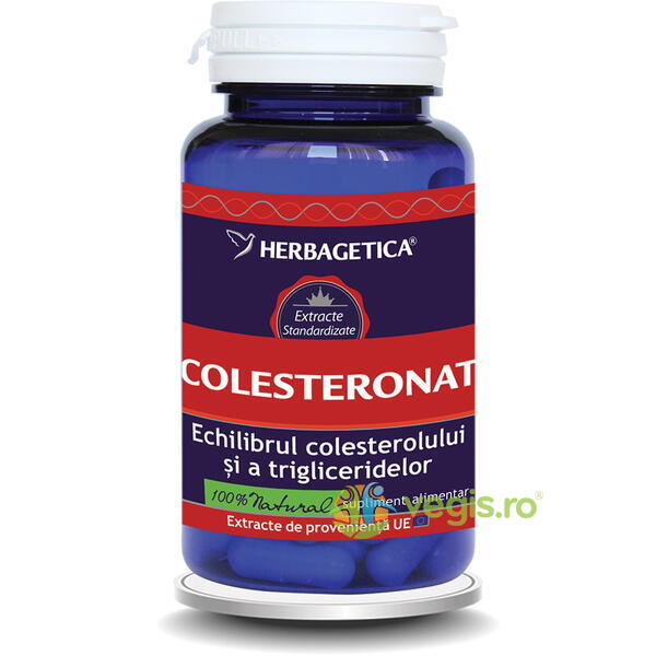 Colesteronat 60cps, HERBAGETICA, Capsule, Comprimate, 1, Vegis.ro