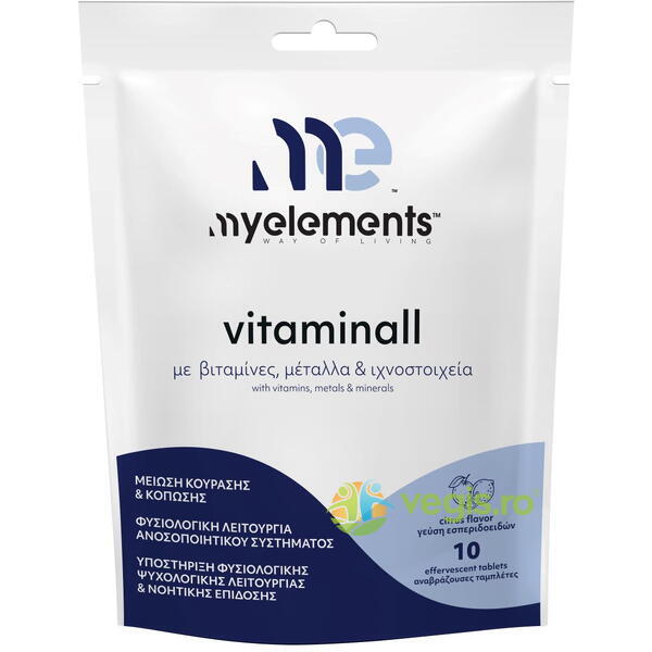 xyzVitaminall (Refill Pack) 10cpr efervescente, MYELEMENTS, Vitamine, Minerale & Multivitamine, 1, Vegis.ro