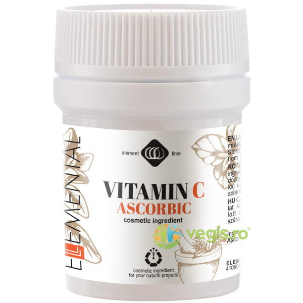 Vitamina C (Acid Ascorbic) Pulbere 25gr, MAYAM, Ingrediente Cosmetice Naturale, 1, Vegis.ro