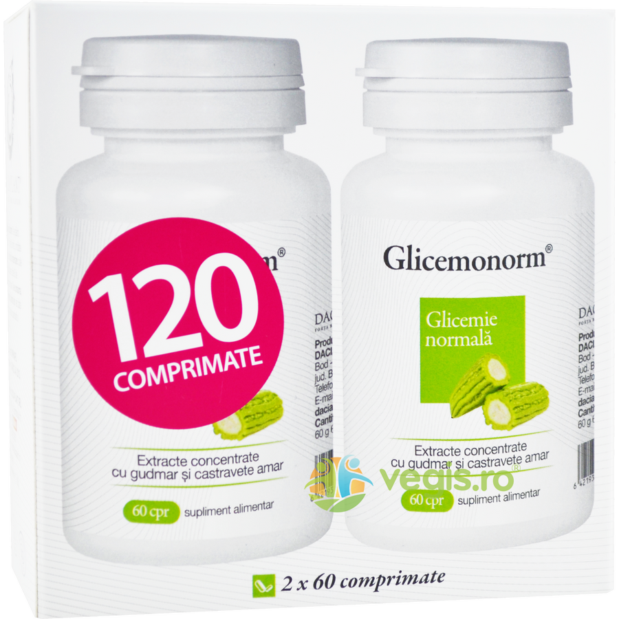 Glicemonorm (cu Gudmar si Castravete Amar) 120cpr