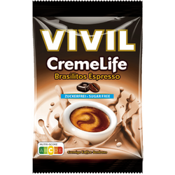Bomboane Cremoase cu Aroma de Cafea fara Zahar Brasilitos Espresso 110g VIVIL