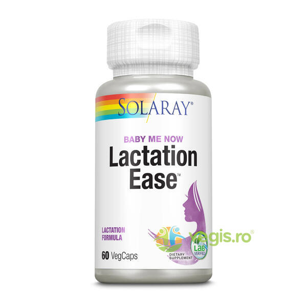 Lactation Ease 60cps vegetale Secom,, SOLARAY, Remedii Capsule, Comprimate, 1, Vegis.ro