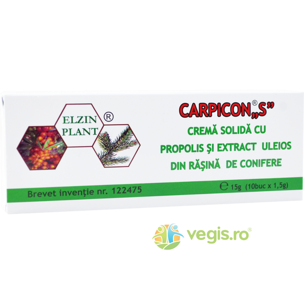 Carpicon S Supozitoare 10buc x 1.5g, ELZIN PLANT, Supozitoare, 1, Vegis.ro