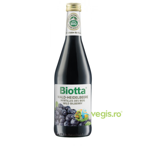 Suc de Afine Ecologic/Bio 500ml, BIOTTA, Sucuri, Siropuri, Bauturi, 1, Vegis.ro