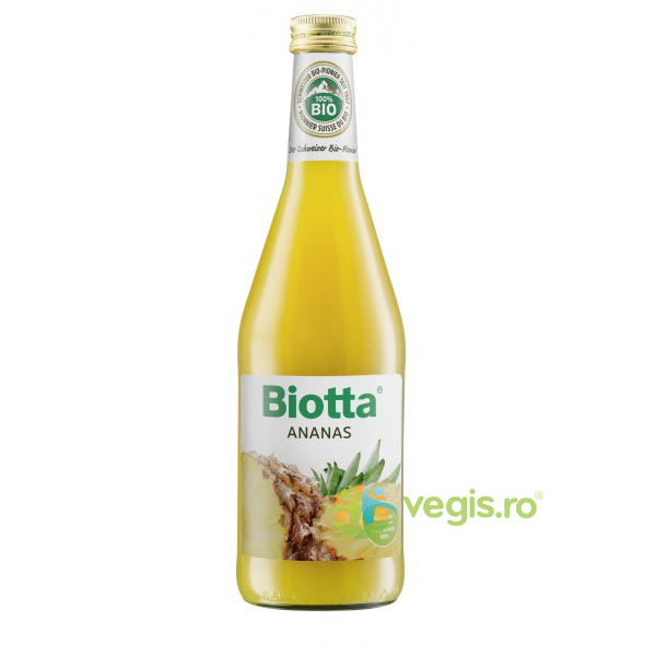 Suc de Ananas Ecologic/Bio 500ml, BIOTTA, Sucuri, Siropuri, Bauturi, 1, Vegis.ro