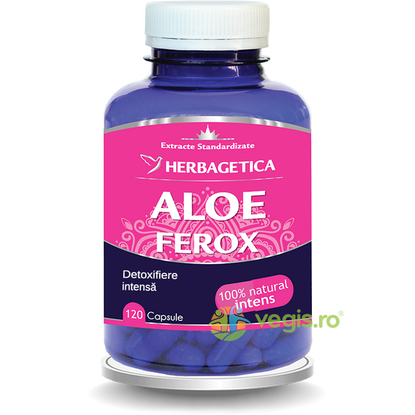 Aloe Ferox 120cps, HERBAGETICA, Ingrediente Cosmetice Naturale, 1, Vegis.ro