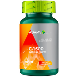 Vitamina C 1500mg cu Macese 90tb ADAMS VISION