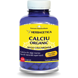 Calciu Organic 120cps HERBAGETICA