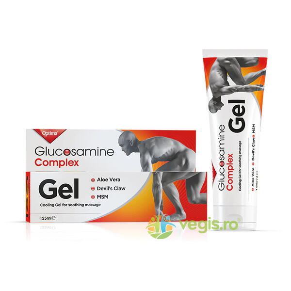 Glucosamine Joint Complex Gel Racoritor cu Aloe Vera 125ml, OPTIMA, Unguente, Geluri Naturale, 2, Vegis.ro