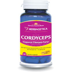 Cordyceps - Ciuperca Tibetana Forte 60cps HERBAGETICA