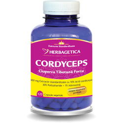 Cordyceps - Ciuperca Tibetana Forte 120cps HERBAGETICA