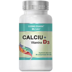Calciu + Vitamina D3 90cps COSMOPHARM