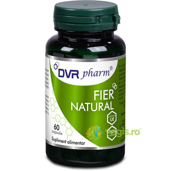 Fier Natural 60Cps, DVR PHARM, Vitamine, Minerale & Multivitamine, 1, Vegis.ro