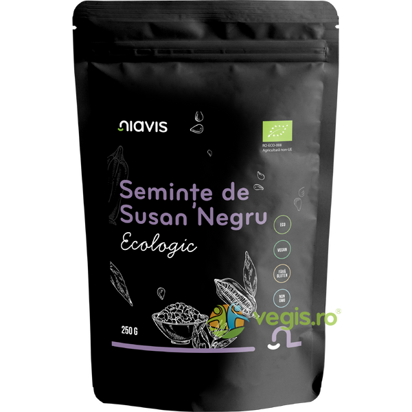 Seminte de Susan Negru Ecologice/Bio 250g, NIAVIS, Nuci, Seminte, 1, Vegis.ro