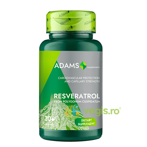 Resveratrol 50mg 30cps, ADAMS VISION, Capsule, Comprimate, 1, Vegis.ro
