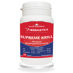 Supreme Krill Oil Omega 3 60Cps HERBAGETICA