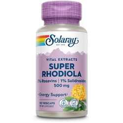 Super Rhodiola Extract 500mg 30cps Secom, SOLARAY