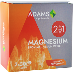 Pachet Magneziu 375mg 30tb+30tb ADAMS VISION