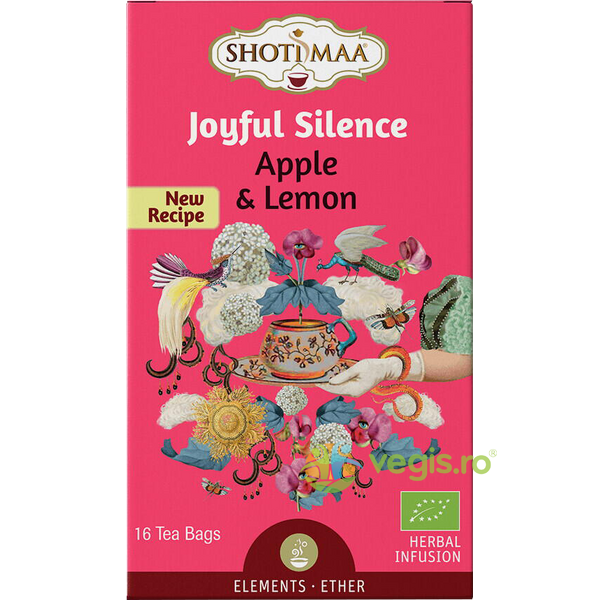 Ceai cu Mar si Lamaie Elements Joyful Silence Ecologic/Bio 16dz, SHOTIMAA, Ceaiuri doze, 1, Vegis.ro