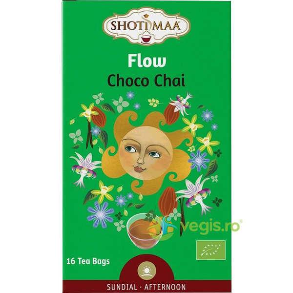 Ceai Choco Chai Sundial Flow Ecologic/Bio 16dz, SHOTIMAA, Ceaiuri doze, 1, Vegis.ro