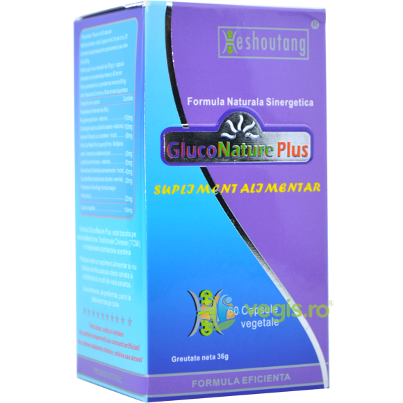 Gluconature Plus 60cps, DARMAPLANT, Remedii Capsule, Comprimate, 1, Vegis.ro
