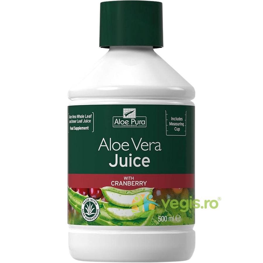 Suc de Aloe Vera cu Merisoare 500ml