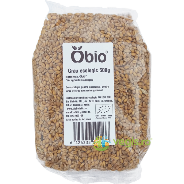 Grau Integral Ecologic/Bio 500g, OBIO, Cereale boabe, 1, Vegis.ro