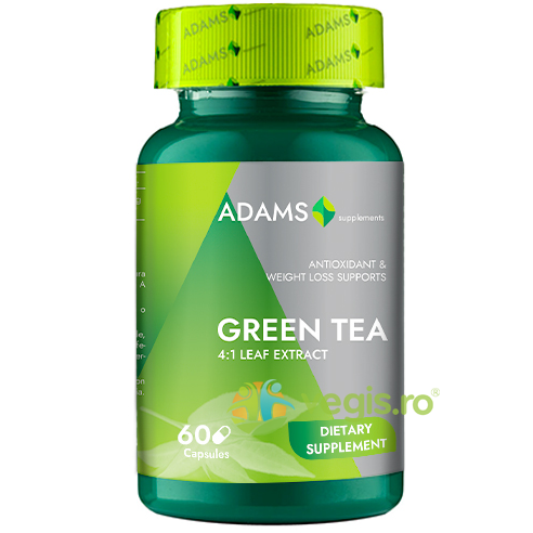 Green Tea 400mg 60cps, ADAMS VISION, Capsule, Comprimate, 1, Vegis.ro