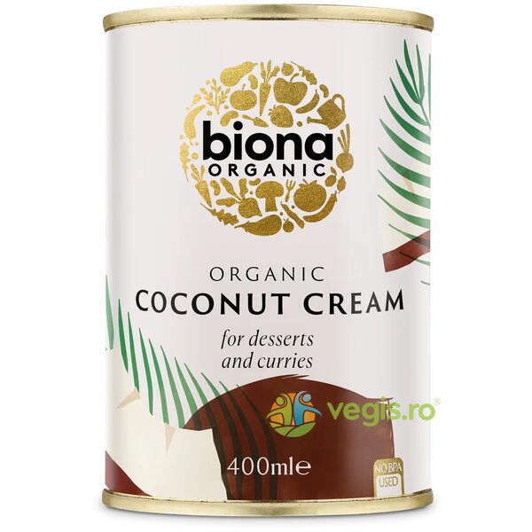Crema de Cocos in Doza Ecologica/Bio 400ml, BIONA, Conserve Naturale, 1, Vegis.ro