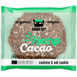 Fursec (Cookie) cu Seminte de Canepa si Cacao fara Gluten Ecologic/Bio 50g KOOKIE CAT