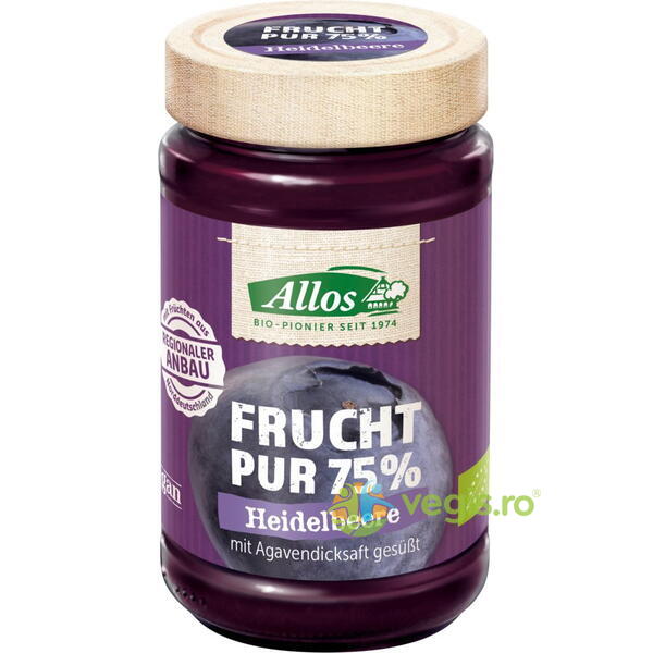 Dulceata de Afine (75% Fruct Pur) Ecologica/Bio 250g, ALLOS, Dulceata & gem, 1, Vegis.ro
