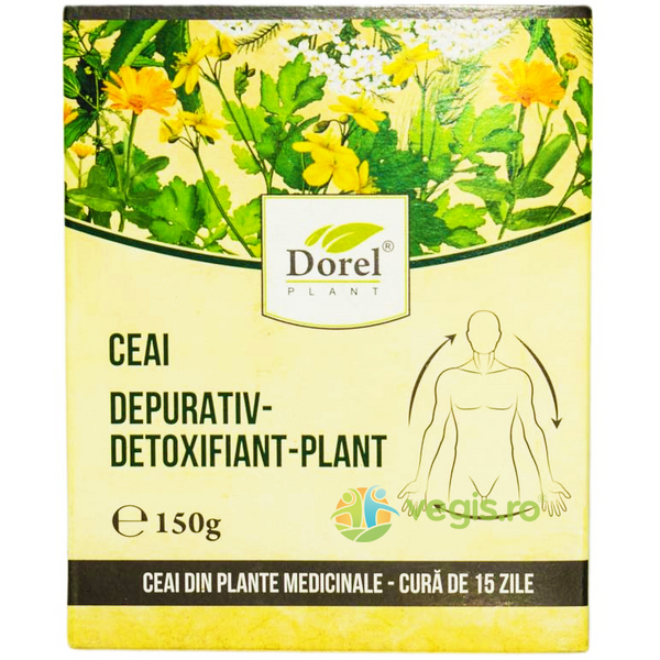 Ceai Depurativ Detoxifiant Plant 150g, DOREL PLANT, Ceaiuri vrac, 1, Vegis.ro