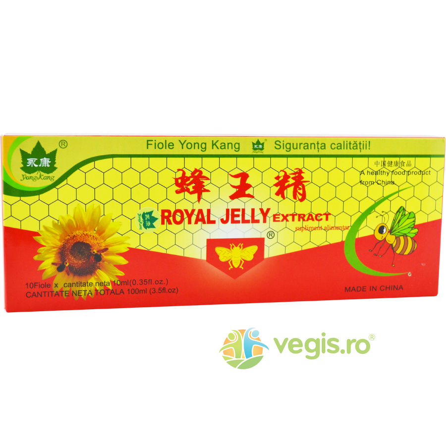 Royal Jelly 300mg 10 fiole*10ml vegis.ro
