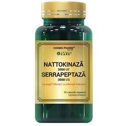 Nattokinaza Serrapeptaza 30cps COSMOPHARM