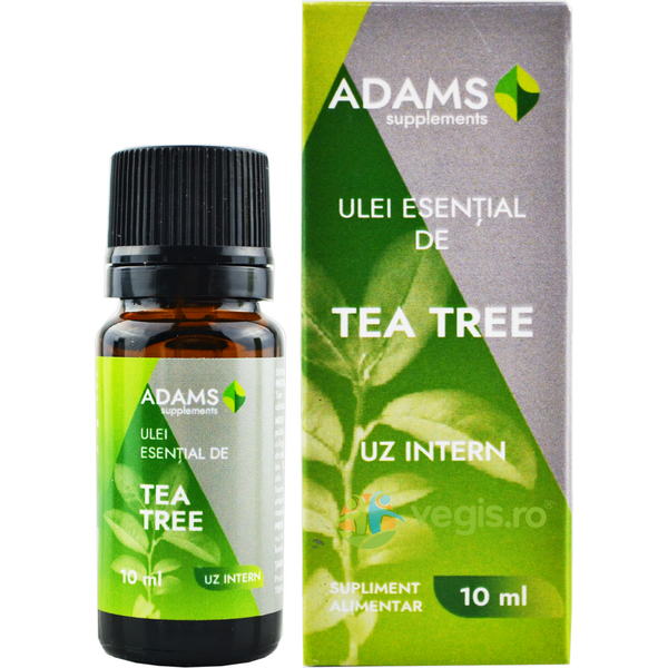 Ulei Esential de Tea Tree pentru Uz Intern 10ml, ADAMS VISION, Uleiuri esentiale, 1, Vegis.ro