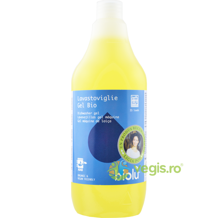 Gel pentru Masina de Spalat Vase Ecologic/Bio 1l Biolu Detergent Vase