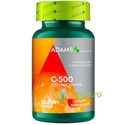 Vitamina C 500mg Macese 150tb, ADAMS VISION, Vitamine, Minerale & Multivitamine, 1, Vegis.ro