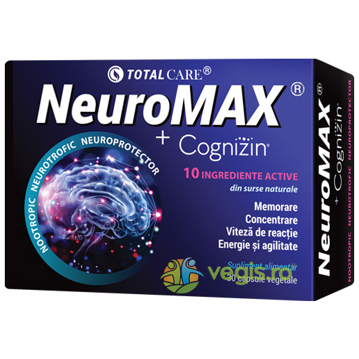 Neuromax + Cognizin 30cps, COSMOPHARM, Capsule, Comprimate, 1, Vegis.ro