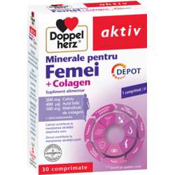 Minerale pentru Femei + Colagen Depot Aktiv 30cpr DOPPEL HERZ