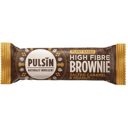 Baton (Brownie) cu Arahide si Caramel Sarat fara Gluten 35g PULSIN