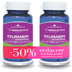 Pachet Sylimarin Detox Forte (Silimarina) 30cps+30cps (50% reducere la al doilea produs) HERBAGETICA
