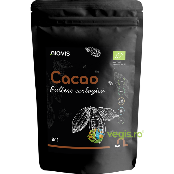 Cacao Pulbere Raw Ecologica/Bio 250g, NIAVIS, Cacao, 1, Vegis.ro